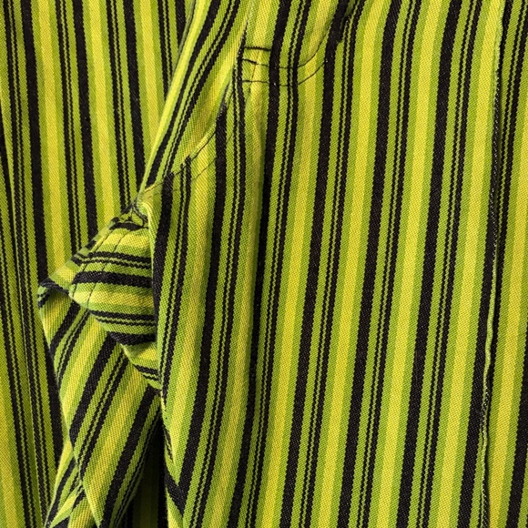 BBP Green Mono Striped Western Pants - Picture 6 of 7